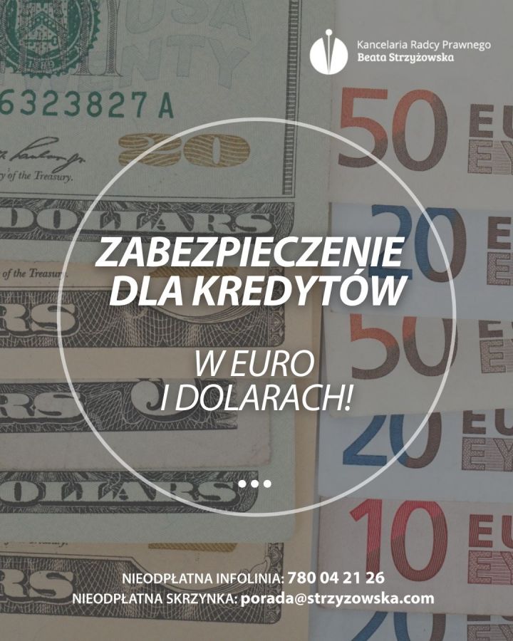 ZABEZPIECZENIE DLA KREDYTÓW W EURO I DOLARACH 